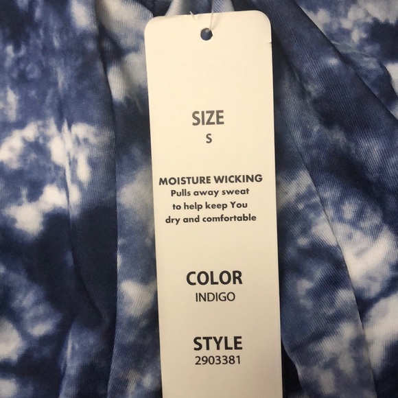 Vogo Blue Tie Dye Crop Legging - Picture 5 of 5